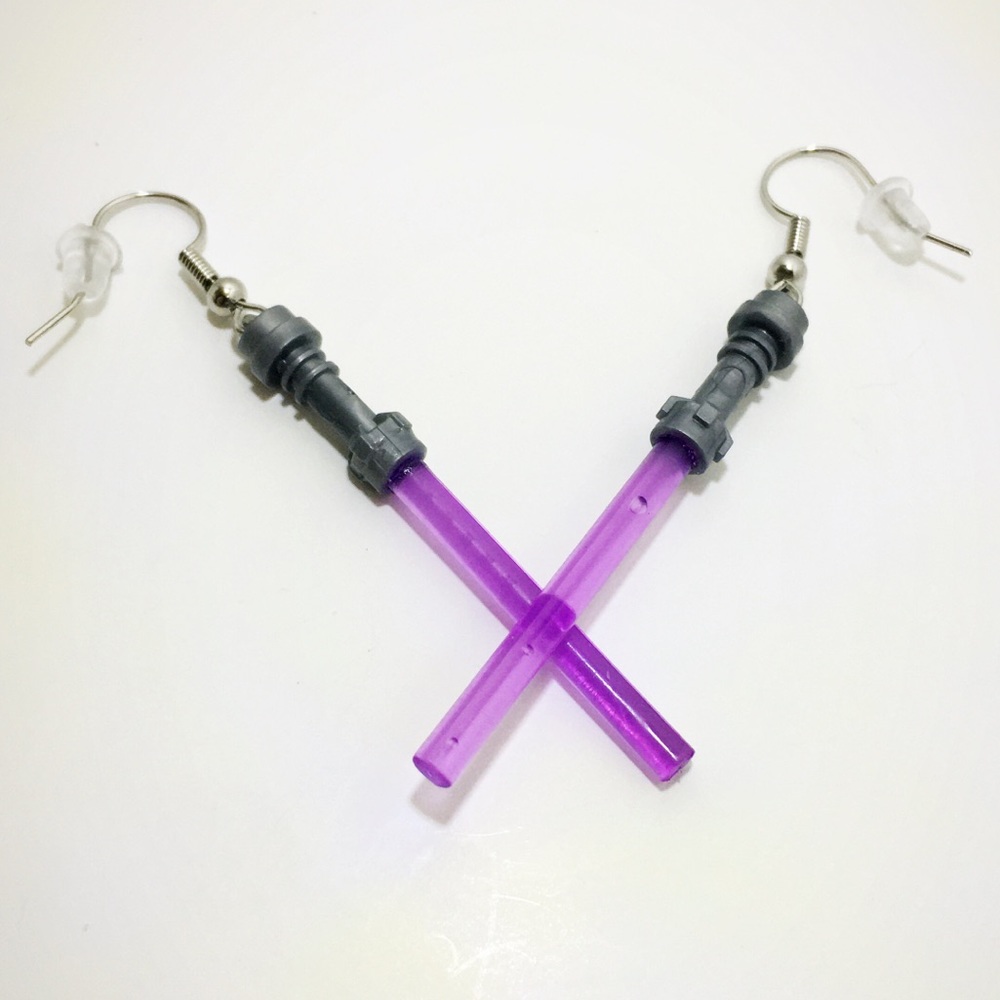 Star Wars lightsaber earrings